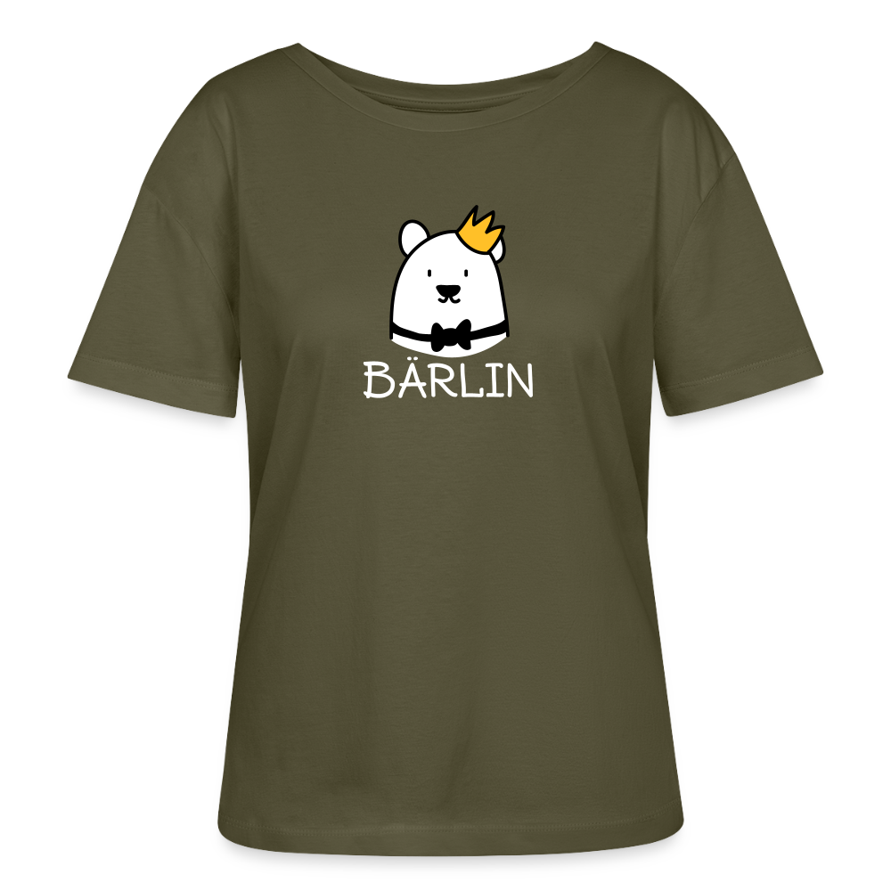 Bärlin - Relaxed Rundhals Frauen Bio-T-Shirt - Khaki