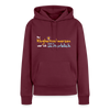 Bei Klugheitsschmerzen wär' ick unsterblich - Frauen Premium Hoodie - Burgunderrot