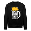 Ick kieke, staune, wunda mir, wie'n kühles Bier jefällt mir hier - Unisex Bio Sweatshirt - Schwarz