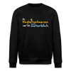 Bei Klugheitsschmerzen wär' ick unsterblich - Unisex Bio Sweatshirt - Schwarz