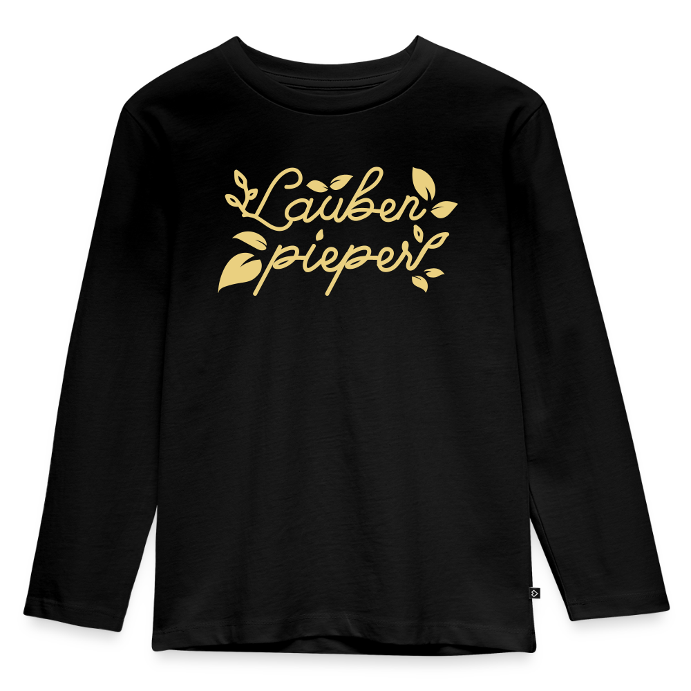 Lauben pieper - Teenager Langarmshirt - Schwarz