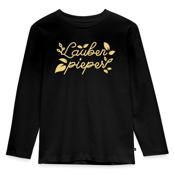 Lauben pieper - Teenager Langarmshirt - Schwarz