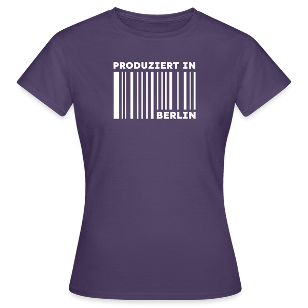 PRODUZIERT IN BERLIN - Frauen Premium T-Shirt - Dunkellila
