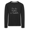 One Less Problem in Neukölln - Kinder Langarmshirt - Schwarz
