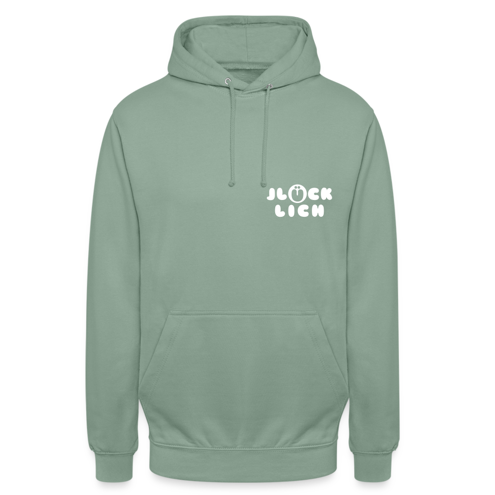 Jlücklich - Unisex Hoodie - Graugrün