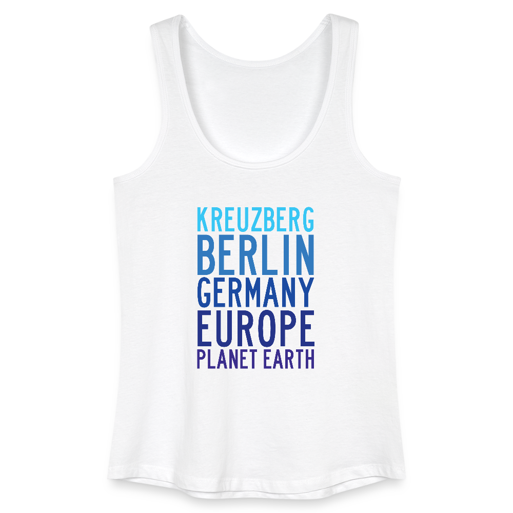 Kreuzberg - Planet Earth - Frauen Bio Tank Top - Weiß