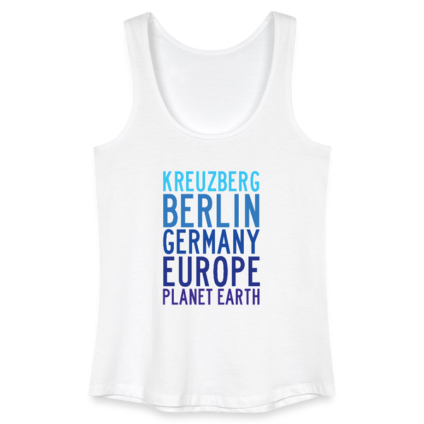 Kreuzberg - Planet Earth - Frauen Bio Tank Top - Weiß