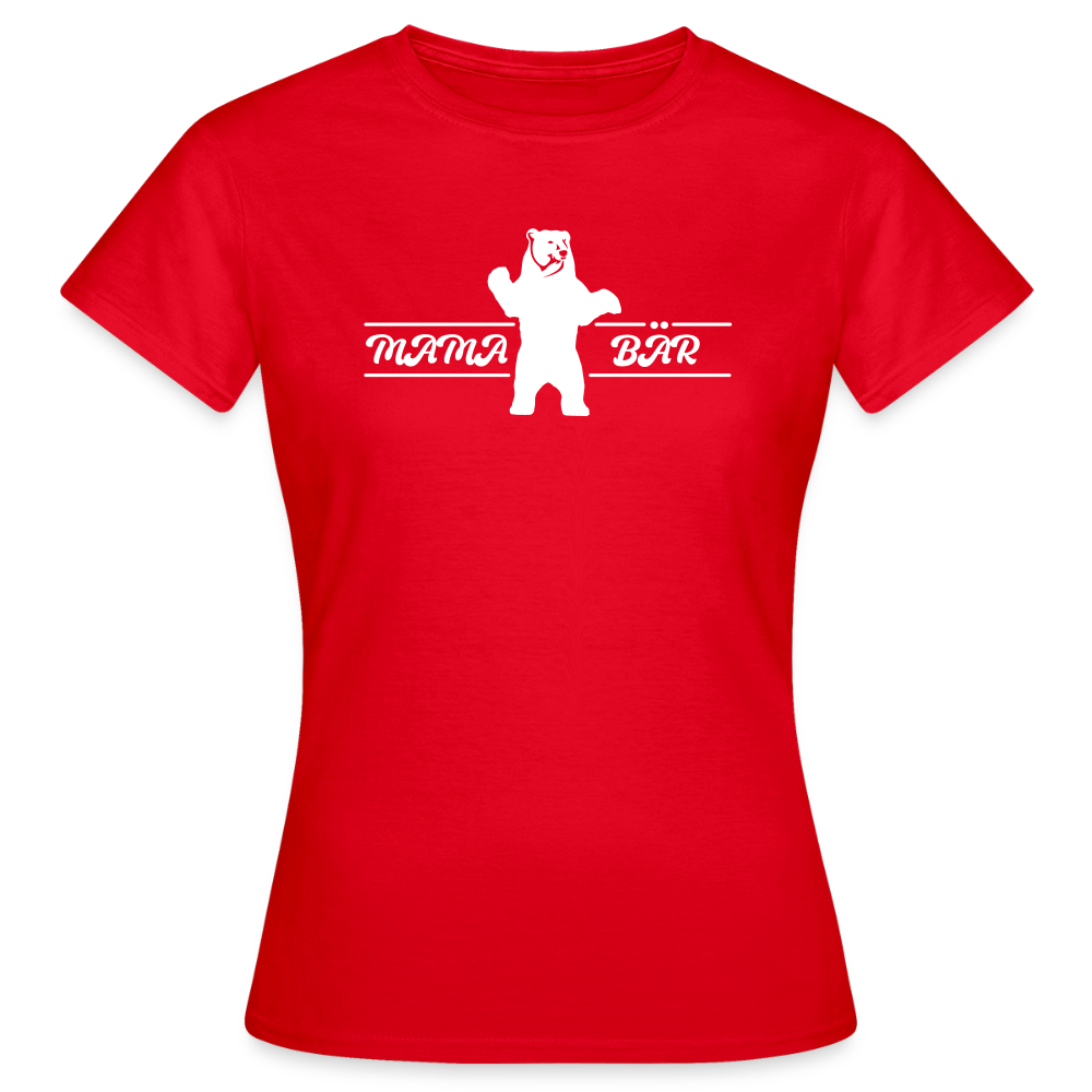 Mama Bär  - Frauen Premium T-Shirt - Rot