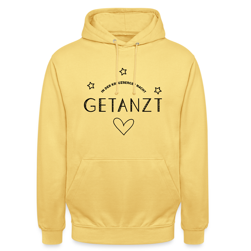 Getanzt in der Kreuzberger Nacht - Unisex Hoodie - Zitronengelb
