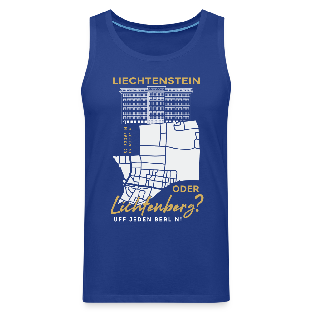 Liechtenstein oder Lichtenberg - Männer Premium Tank Top - Königsblau
