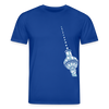 Fernsehturm Geometrie - Unisex Bio T-Shirt - Dunkelblau