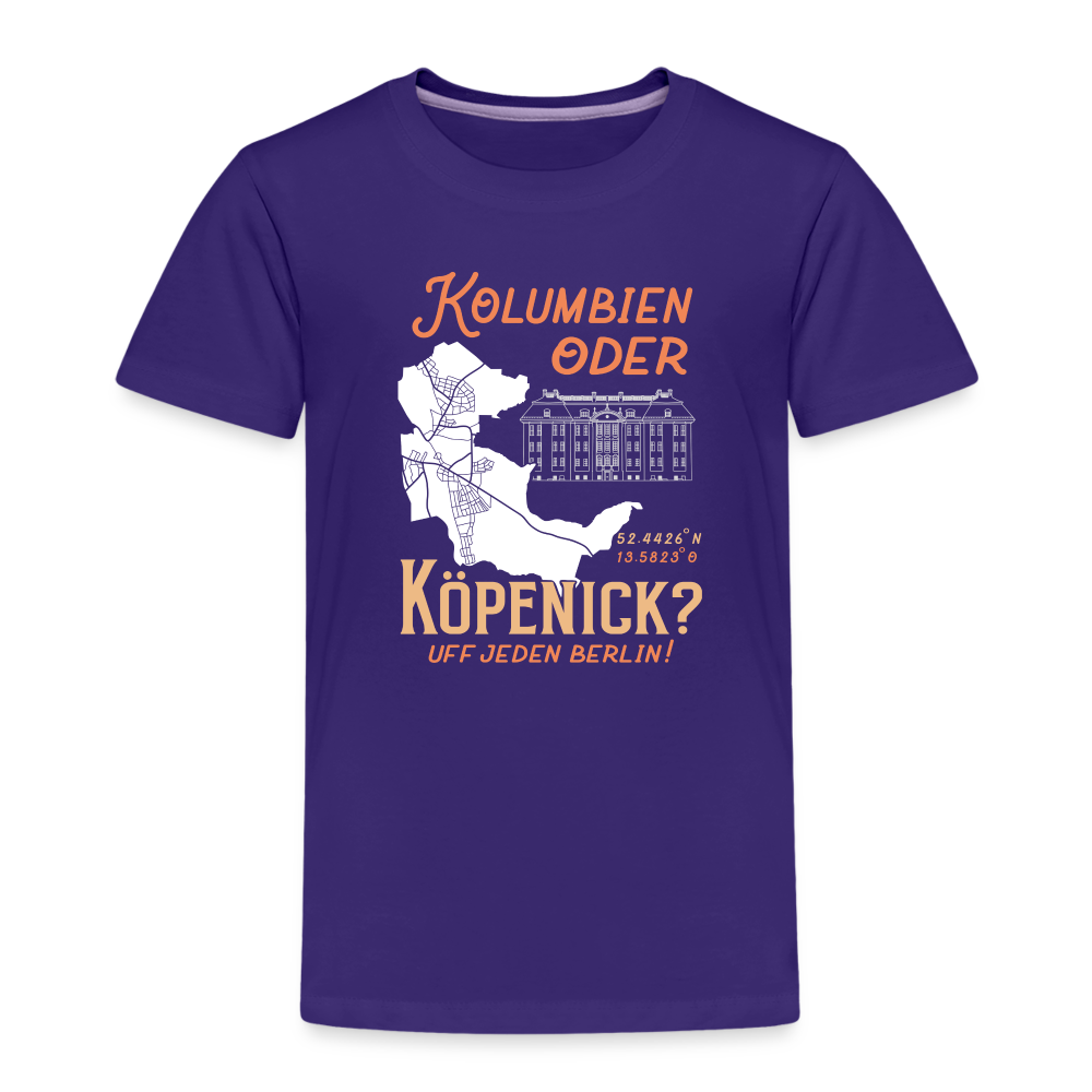 Kolumbien oder Köpenick - Kinder Premium T-Shirt - Lila