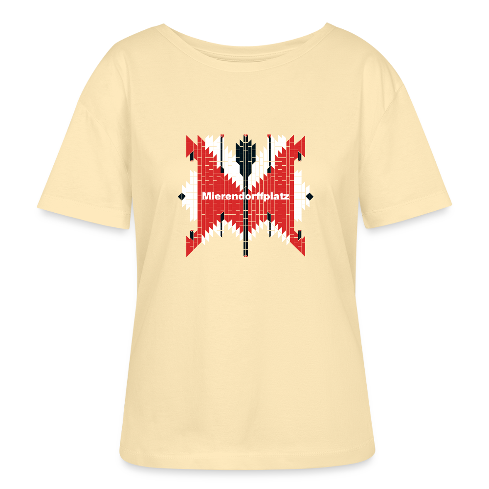 Mierendorffplatz - Relaxed Rundhals Frauen Bio-T-Shirt - Creme