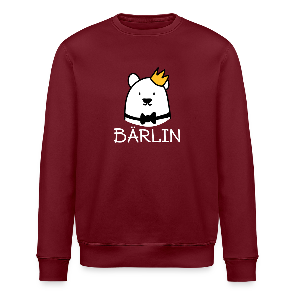 Bärlin - Unisex Bio Sweatshirt - Burgunderrot