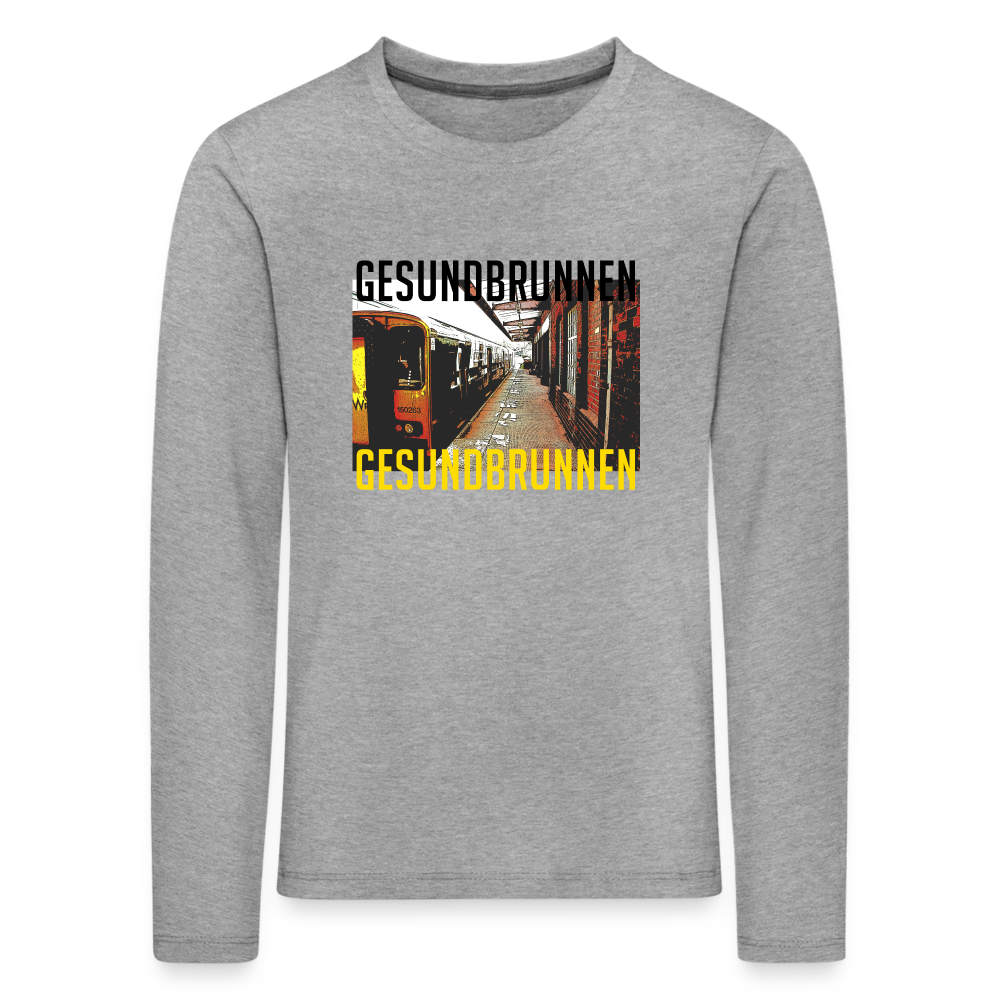 Gesundbrunnen Metro - Kinder Langarmshirt - Grau meliert