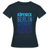 Köpenick Planet Earth - Frauen Premium T-Shirt - Navy