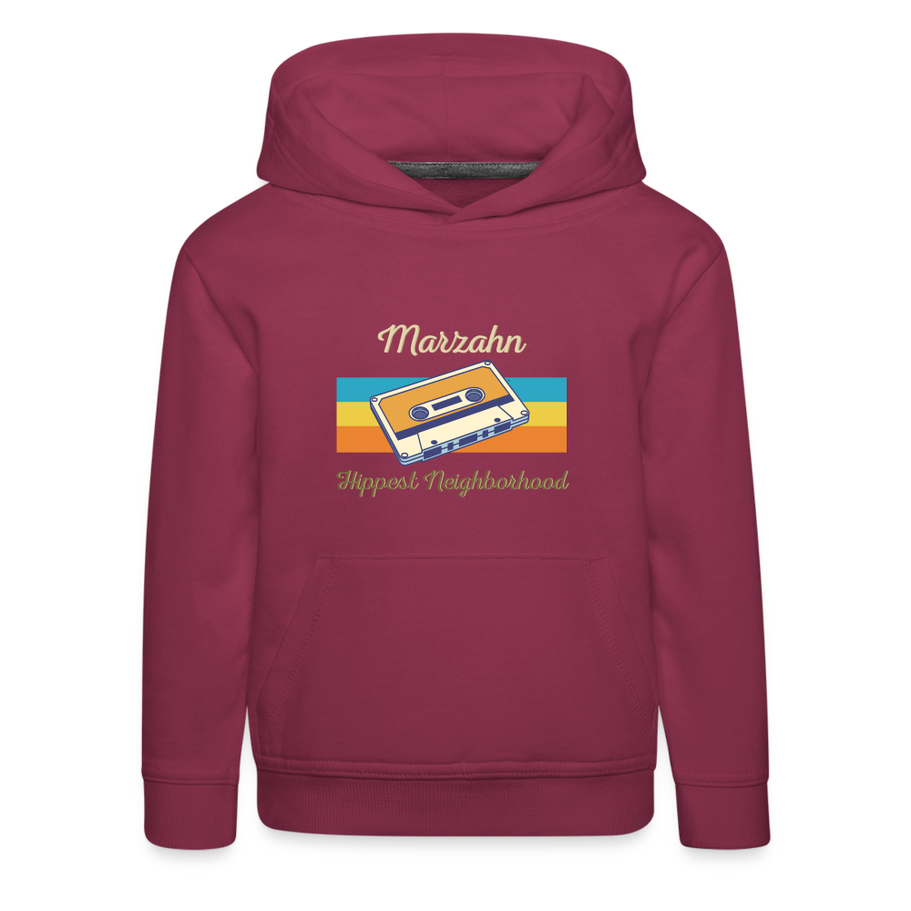 Marzahn Hippest Neighborhood - Kinder Premium Hoodie - Bordeaux