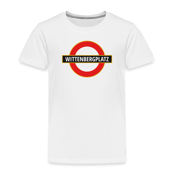 Kinder T-Shirt mit Schöneberg-Motiv zum Wittenbergplatz in Berlin.