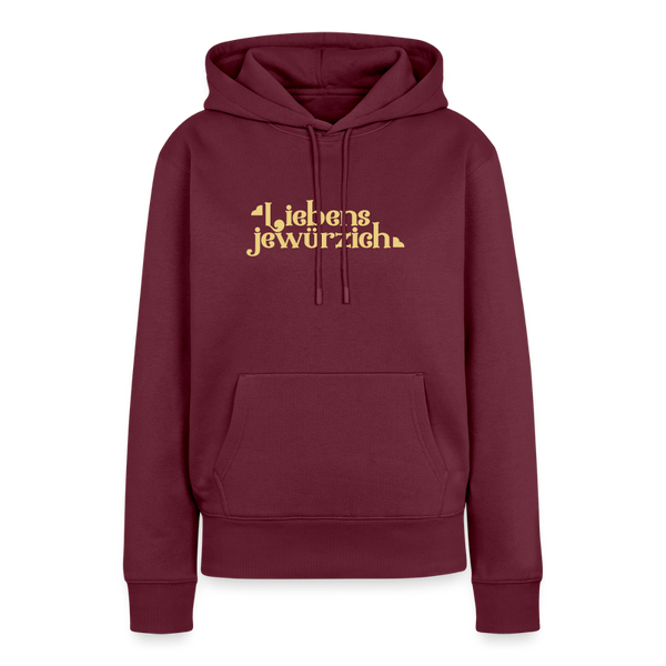 Liebensjewürzich - Frauen Premium Hoodie - Burgunderrot