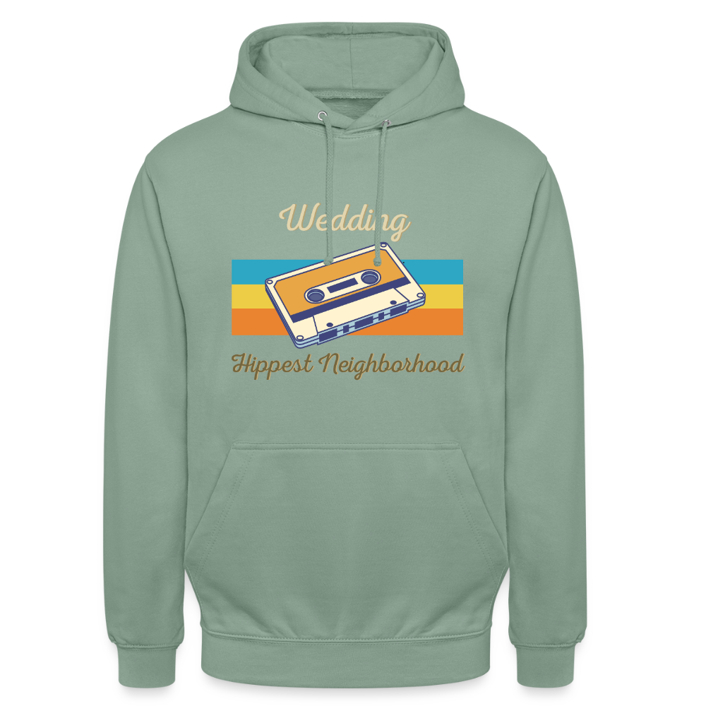 Wedding Hippest Neighborhood - Unisex Hoodie - Graugrün