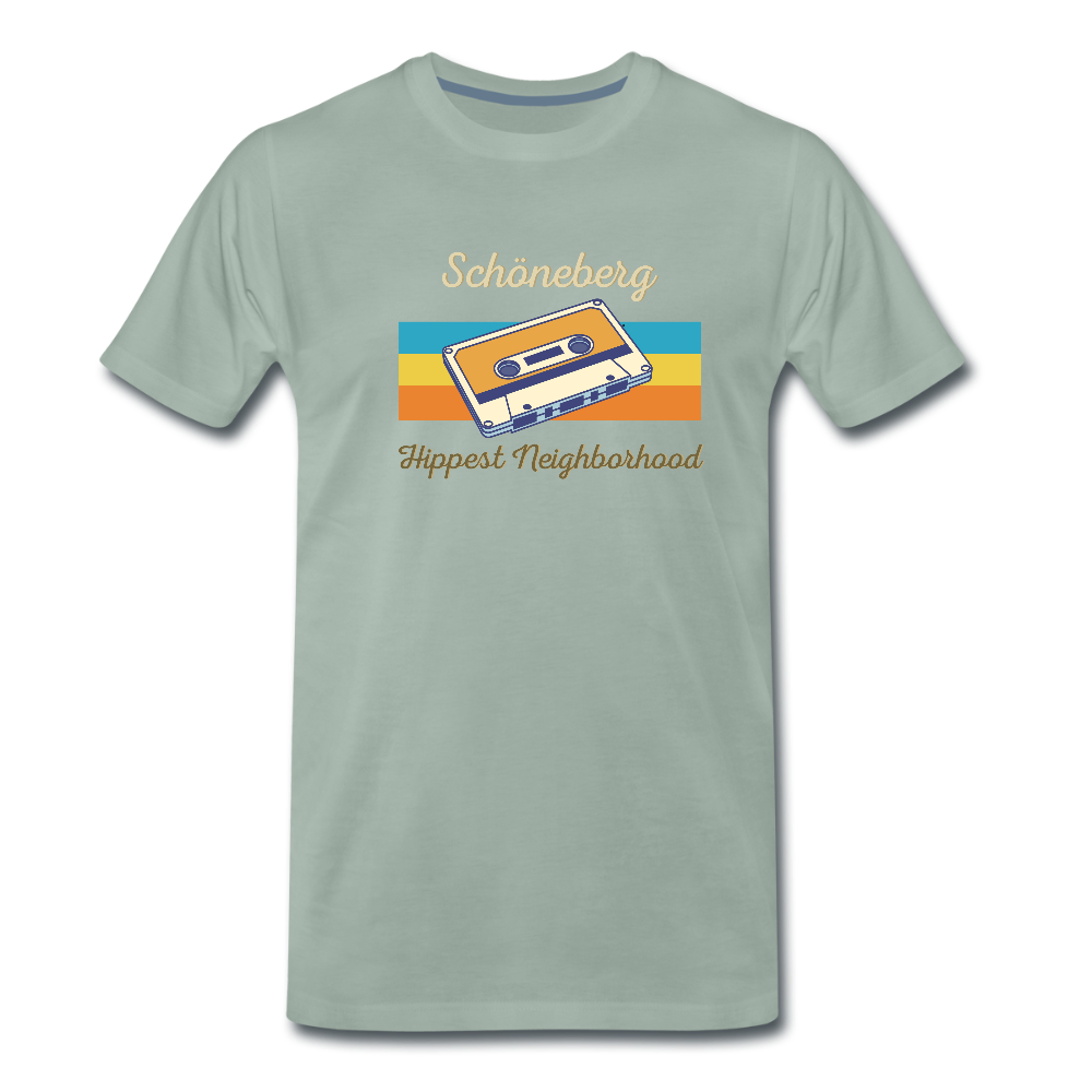 Schöneberg Hippest Neighborhood - Männer Premium T-Shirt - Graugrün