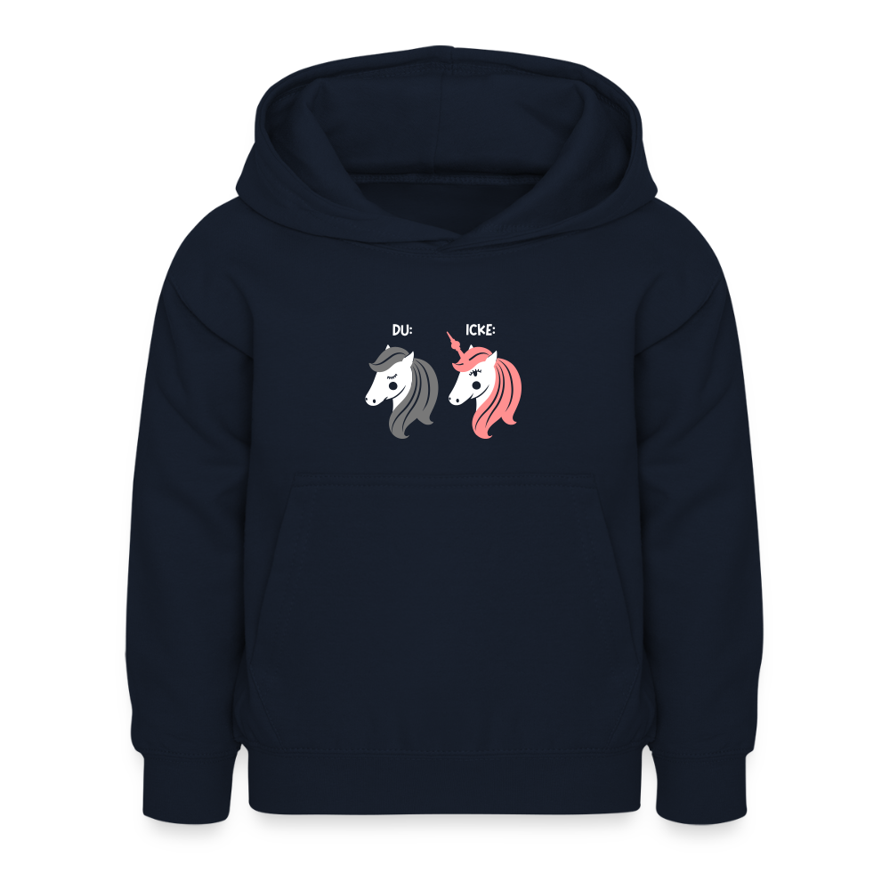 Berliner Einhorn - Kinder Hoodie - Navy