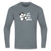 Dit kann ick ooch! - Männer Sport Langamshirt - Grau