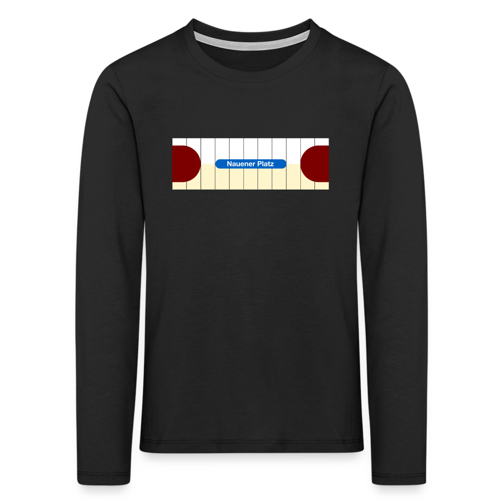 Nauener platz - Kinder Langarmshirt - Schwarz