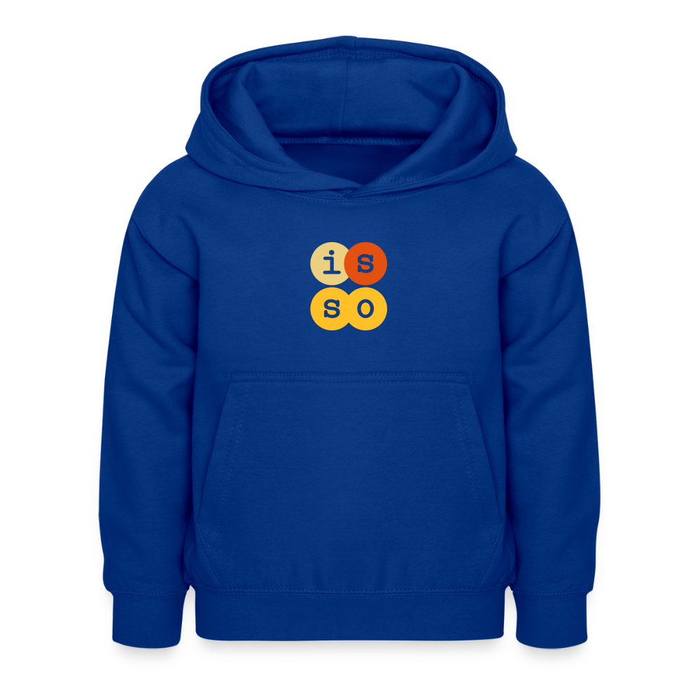 IsSo - Kinder Hoodie - Royalblau