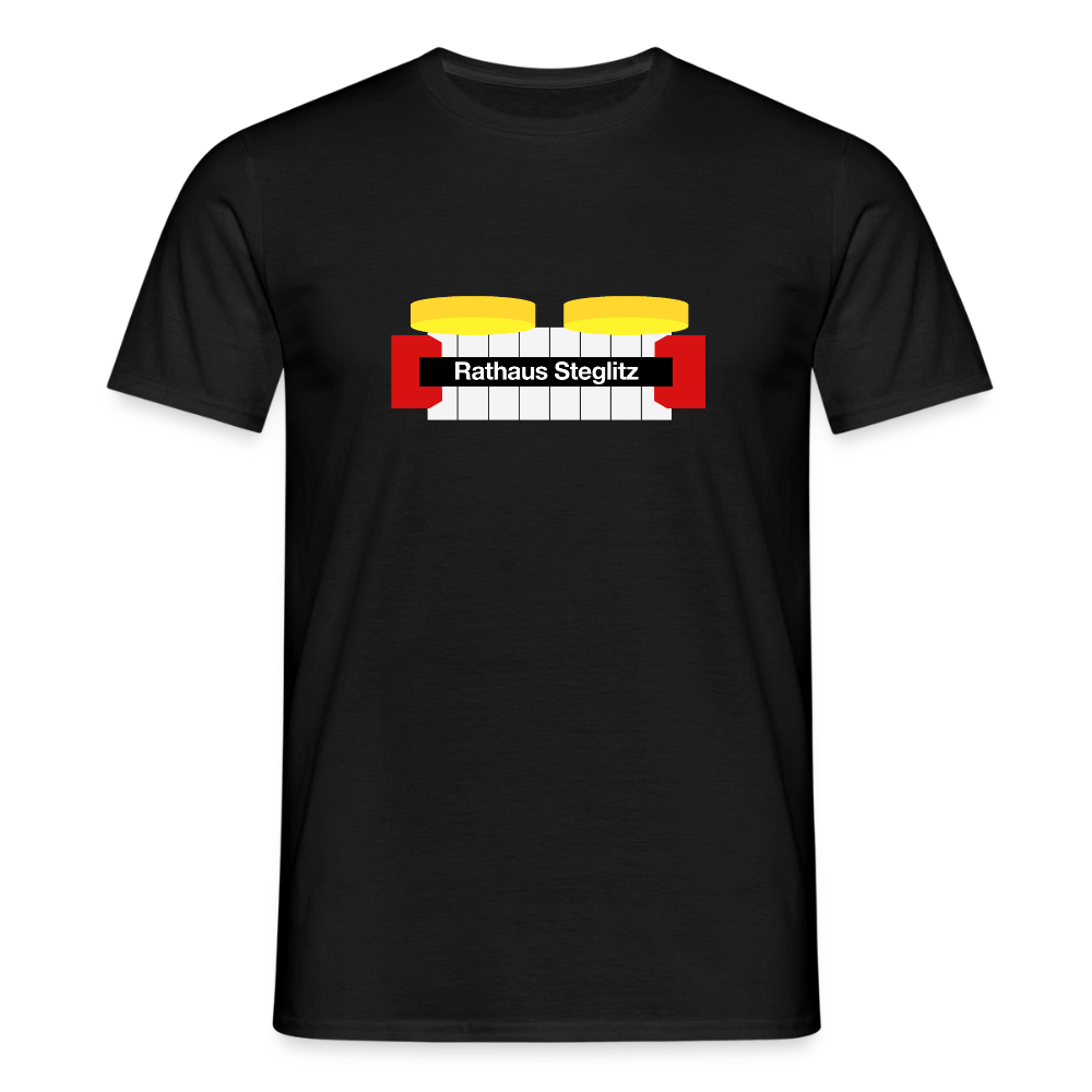 Rathaus Steglitz - Männer Premium T-Shirt - Schwarz