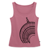 Der Turm von unten - schwarz - Frauen Bio Tank Top - Mauve
