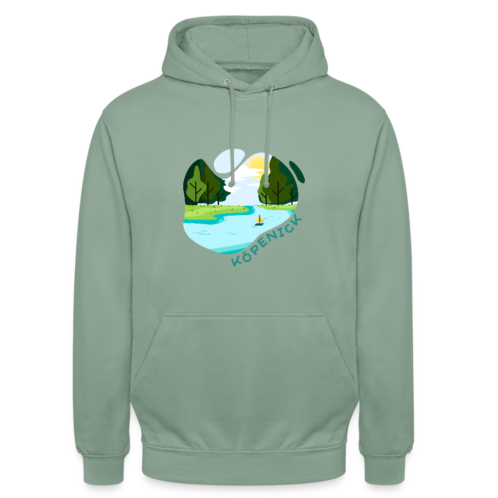 Köpenick am Wasser - Unisex Hoodie - Graugrün