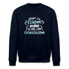 Könnt' ick fliejen, wär ick zu faul zum Flüjelschlagen - Unisex Bio Sweatshirt - Navy