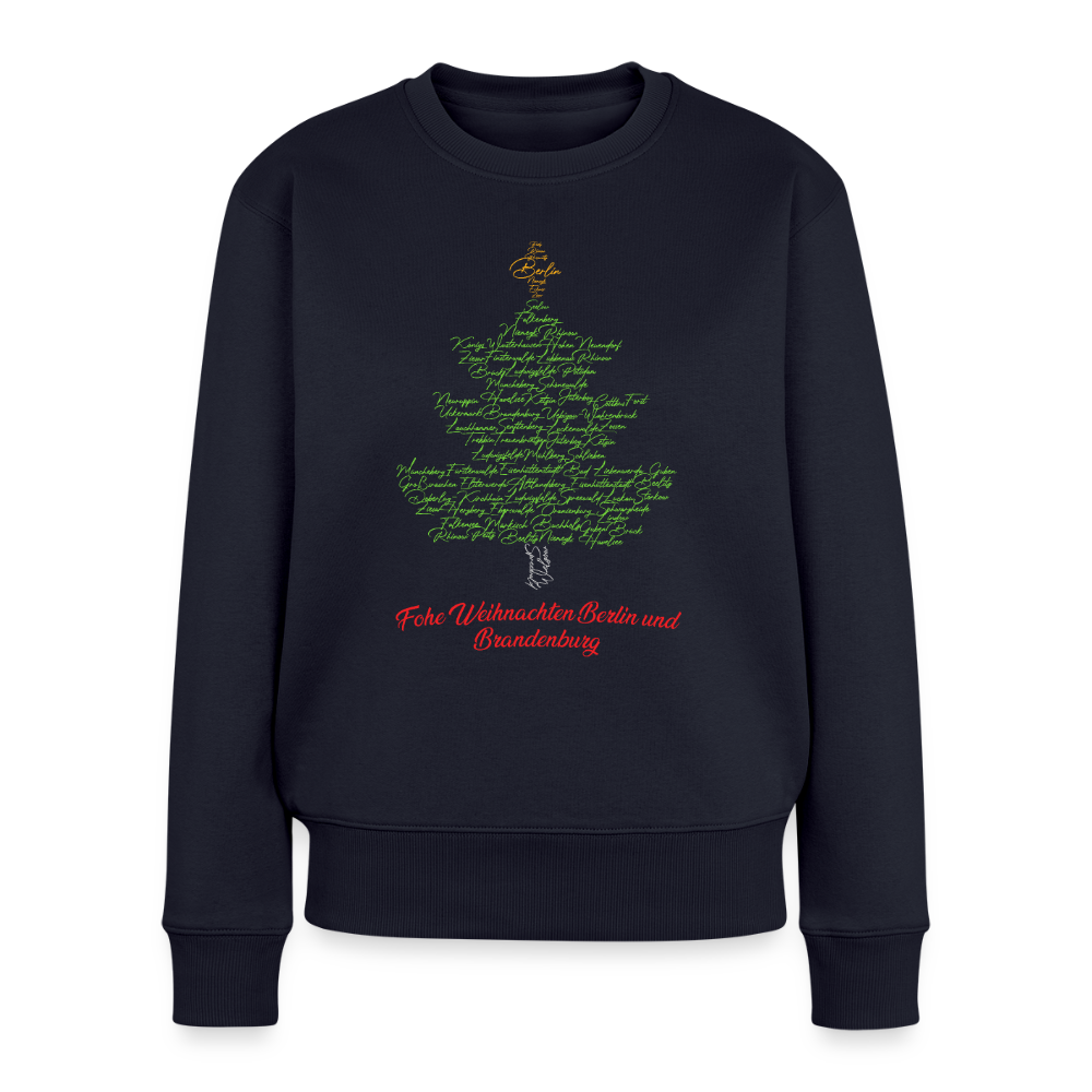 Frohe Weihnachten Berlin Brandenburg - Frauen Premium Pullover - Navy