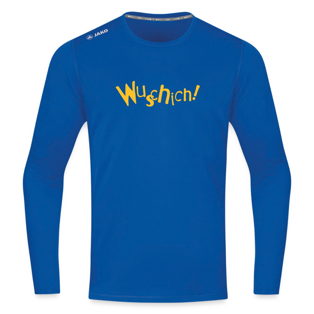 Wuschich! - Männer Sport Langamshirt - Royalblau