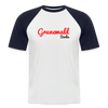 Grunewald Berlin - Männer Baseball T-Shirt - Weiß/Navy