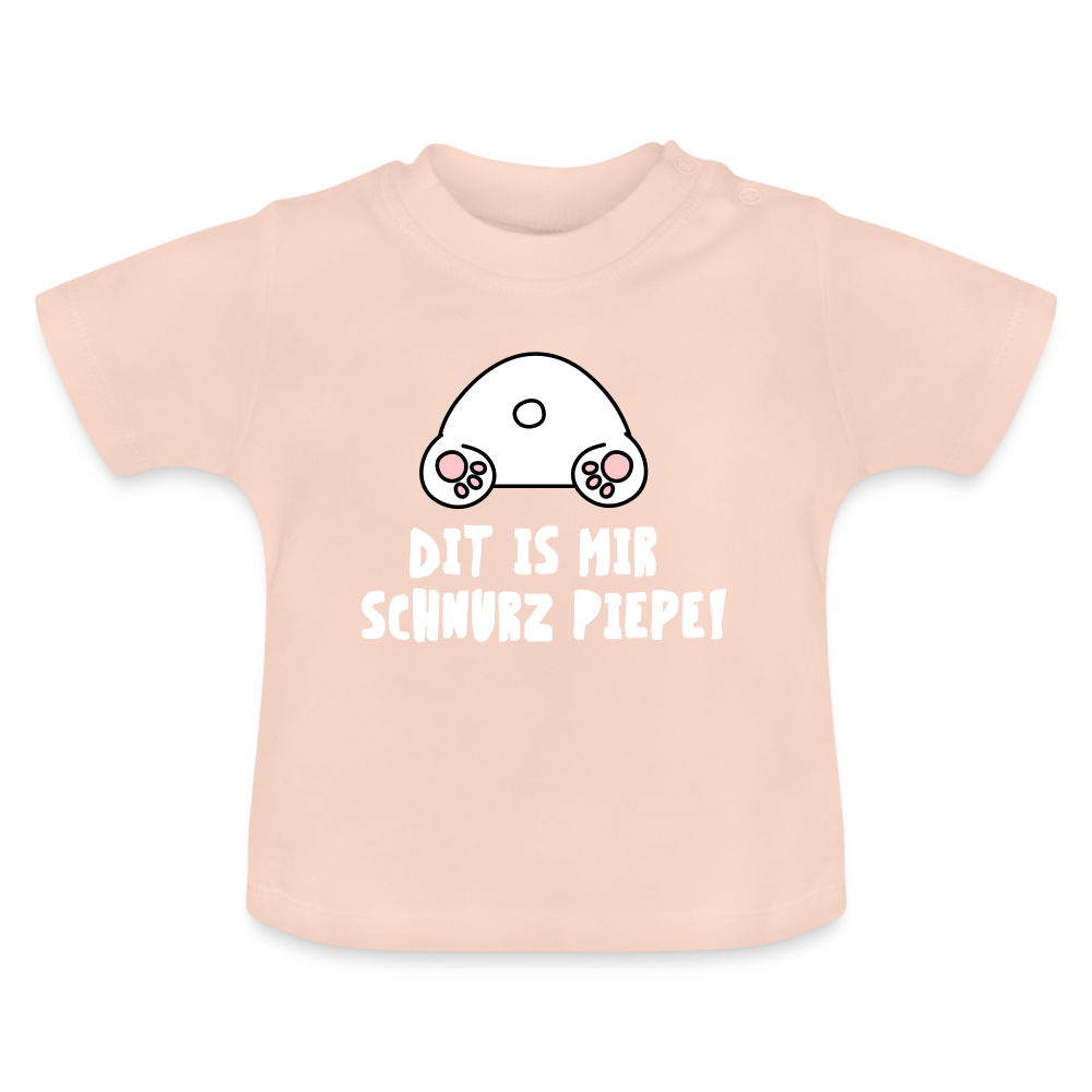 Dit is mir Schnurz Piepe - Baby T-Shirt - Kristallrosa