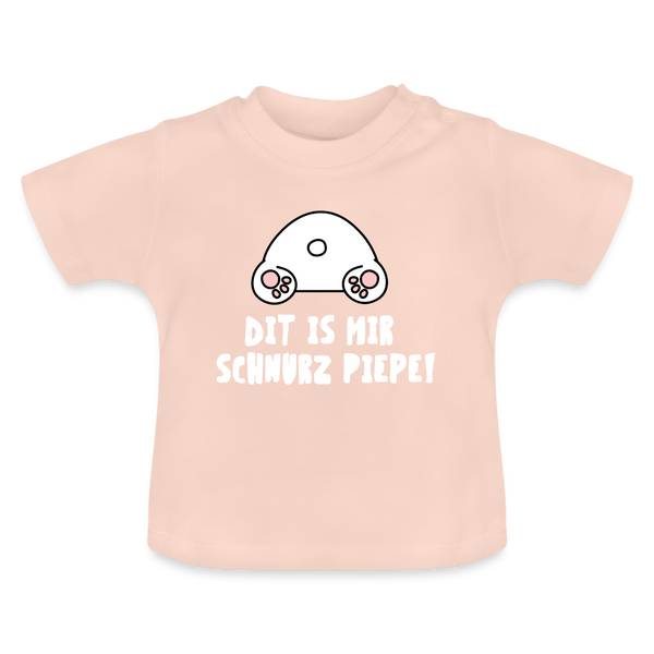 Dit is mir Schnurz Piepe - Baby T-Shirt - Kristallrosa