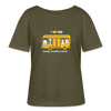 I love BVG - Relaxed Rundhals Frauen Bio-T-Shirt - Khaki