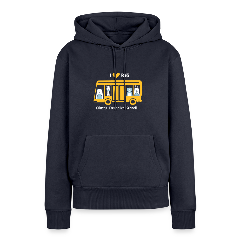 I love BVG - Frauen Premium Hoodie - Navy