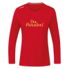 Dit flutscht! - Frauen Sport Langarmshirt - Rot
