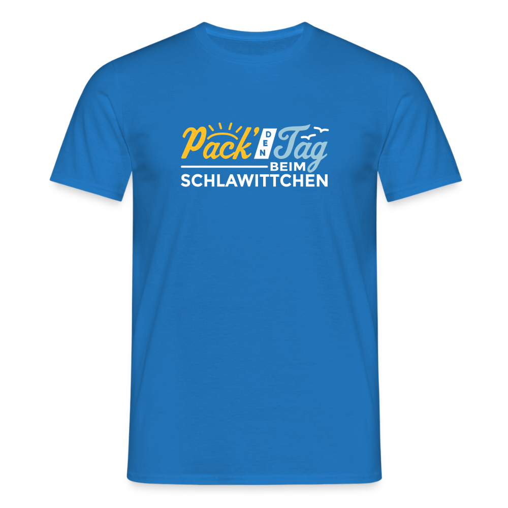 Pack' den Tag beim Schlawittchen - Männer Premium T-Shirt - Royalblau