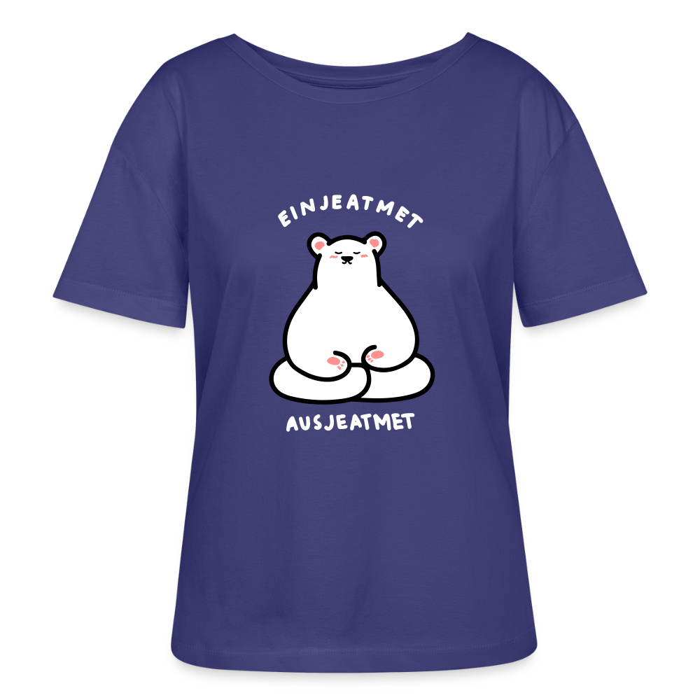 Einjeatmet - Relaxed Rundhals Frauen Bio-T-Shirt - Dämmerung