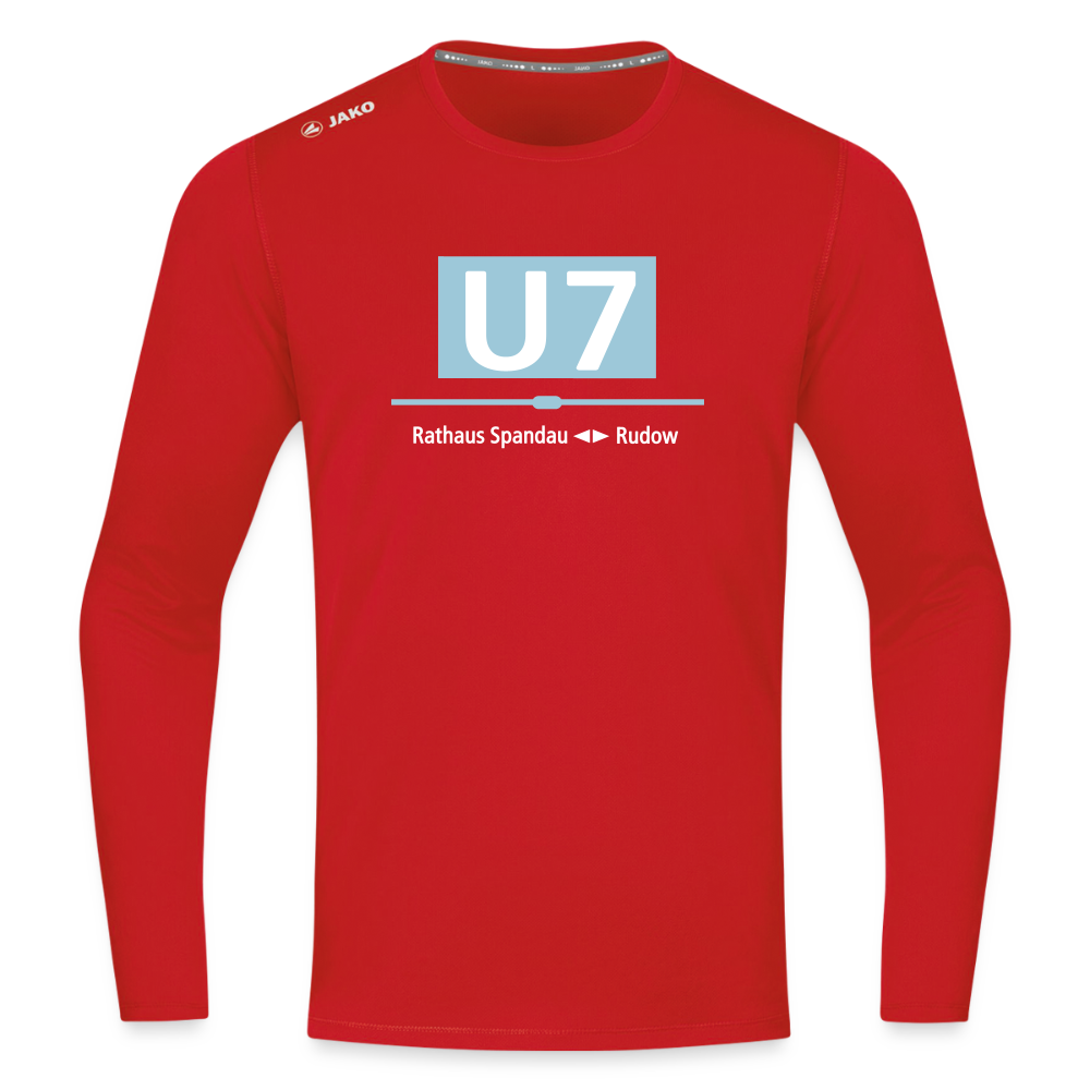 U7 - Männer Sport Langamshirt - Rot
