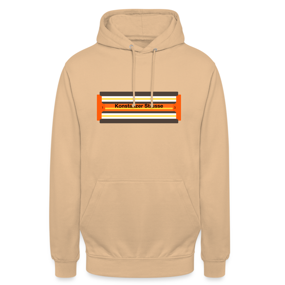 Konstanzer Strasse - Unisex Hoodie - Pfirsich