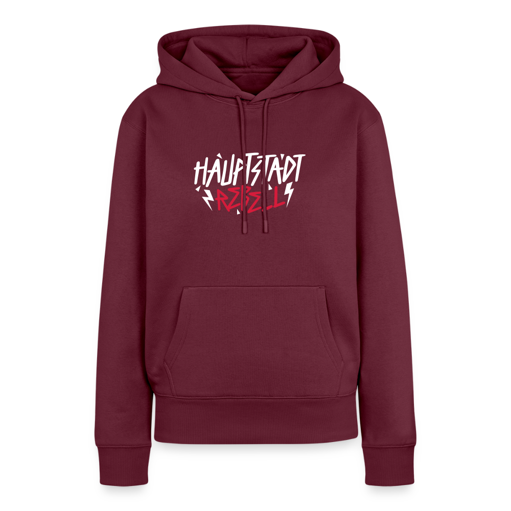 Haupstadt Rebell - Frauen Premium Hoodie - Burgunderrot