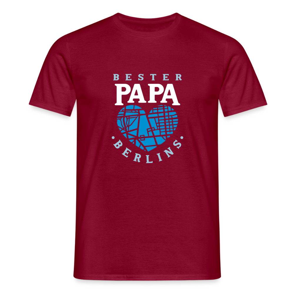 Bester Papa - Männer Premium T-Shirt - Ziegelrot