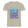 Zehlendorf Planet Earth - Männer Premium T-Shirt - Sandbeige