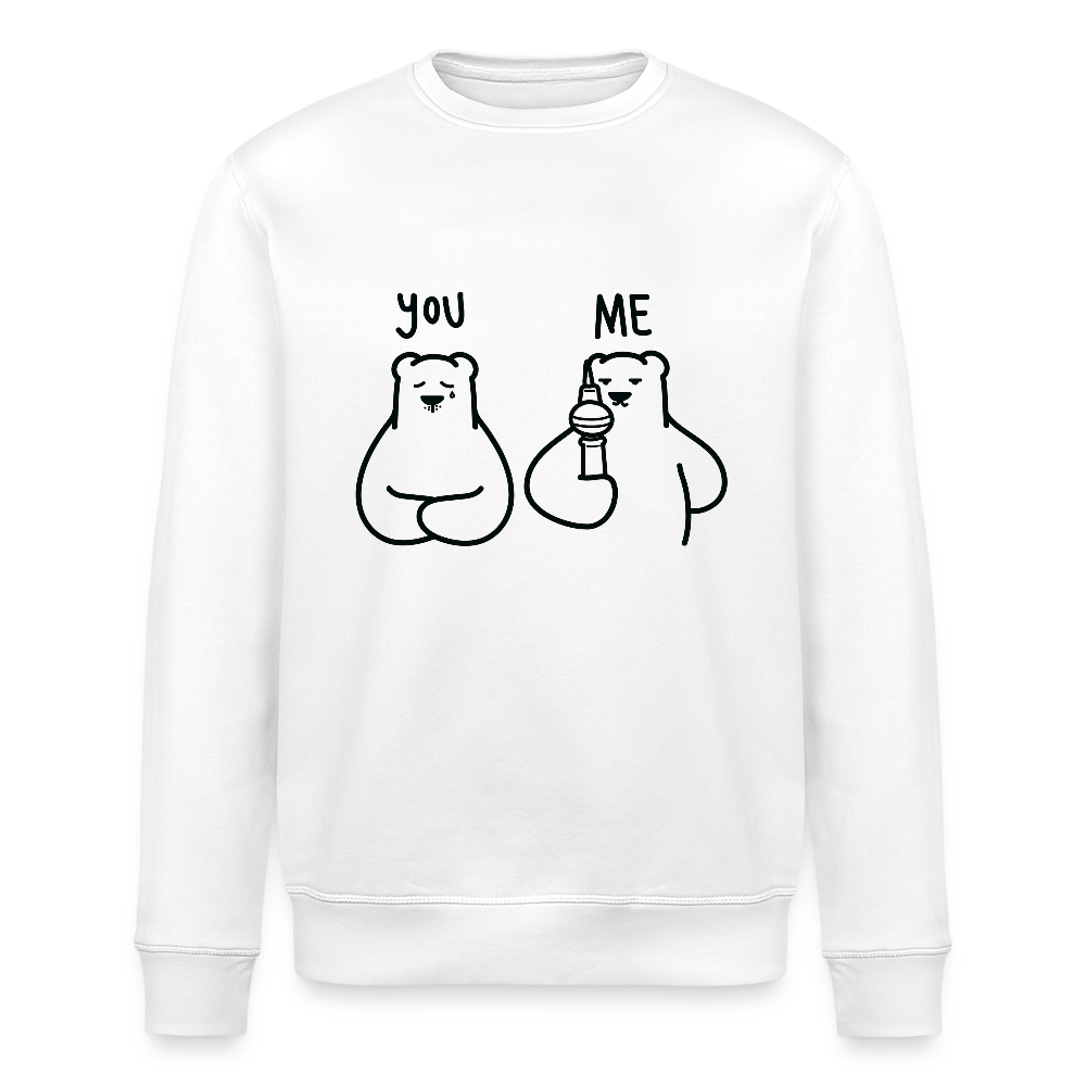 Lieber Berliner schwarz - Unisex Bio Sweatshirt - Weiß