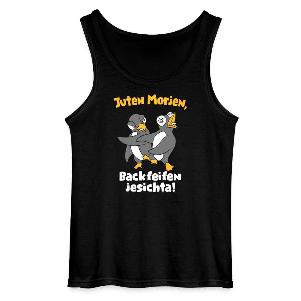 Juten Morjen, Backfeifenjesichta! - Männer Tank Top - Schwarz